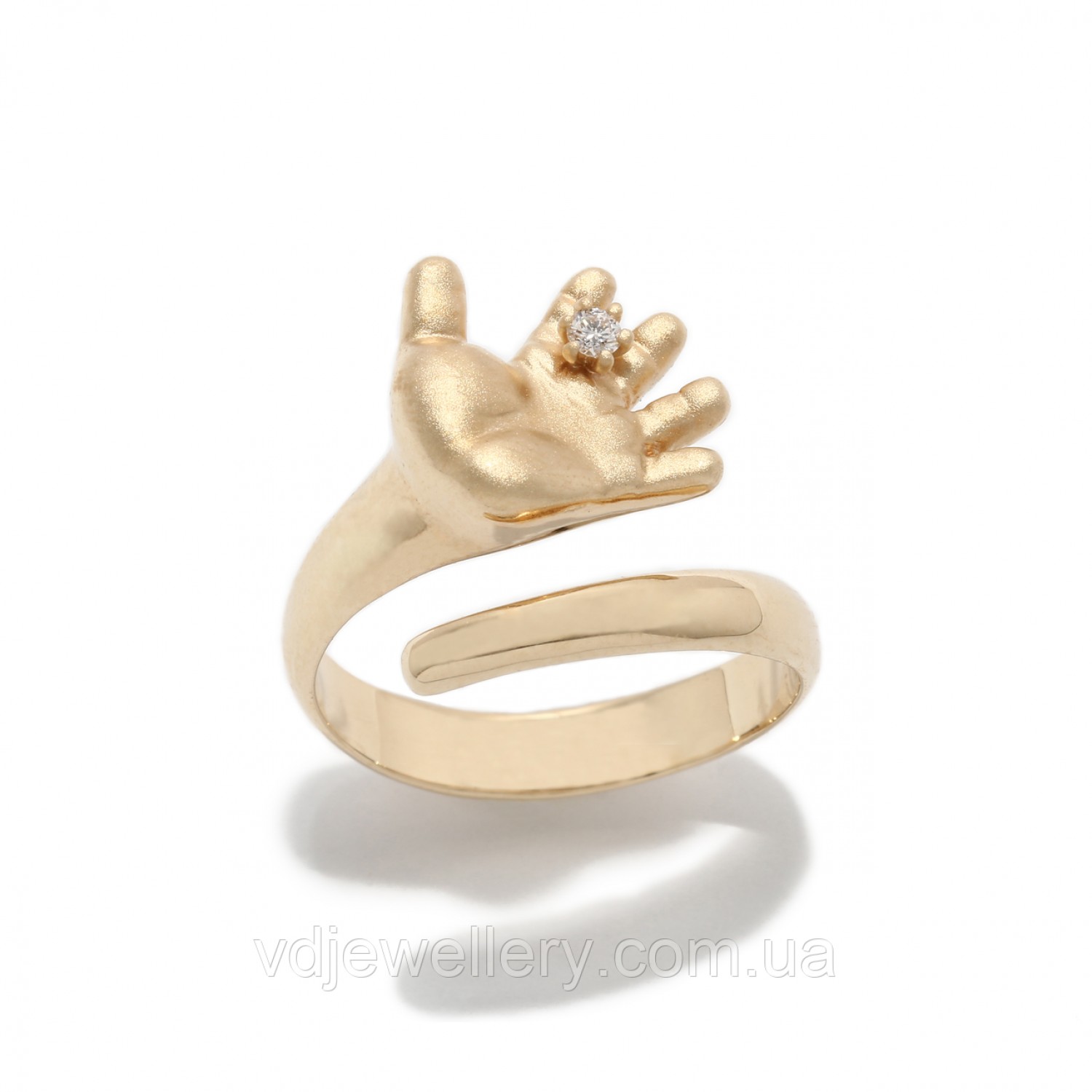 Золотое кольцо "Ладошка младенца" 2231788
