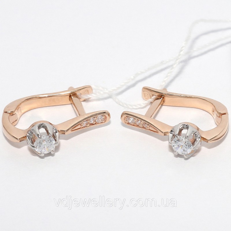 Золотые серьги СЗХ10