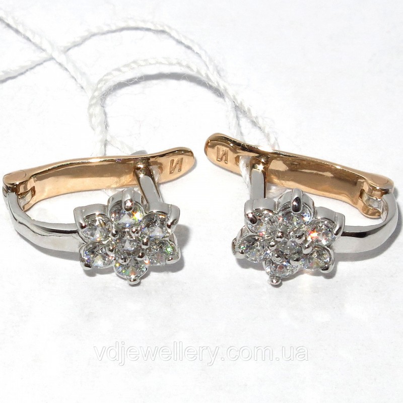 Золотые серьги СЗХ27