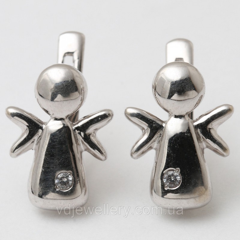 Золотые серьги "Ангелочки" 2297456
