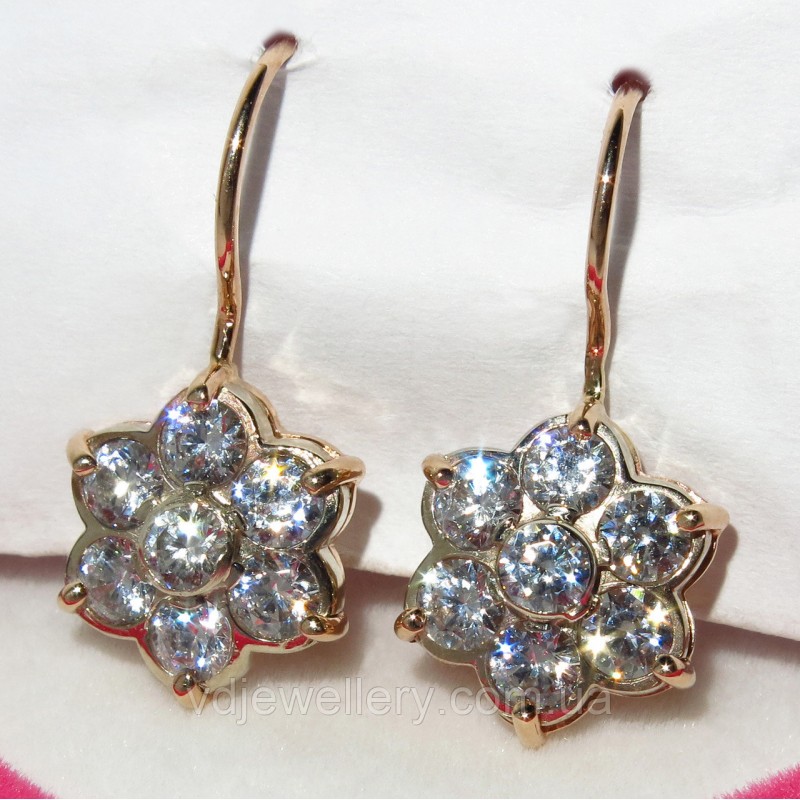 Золотые серьги СЗХ54