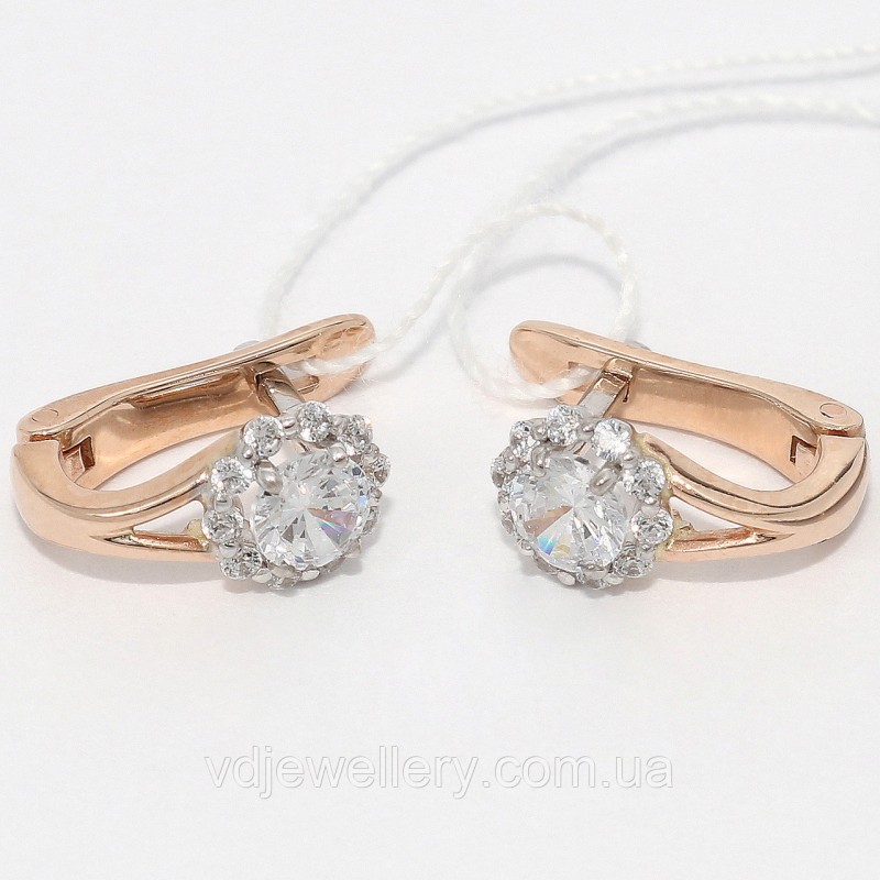 Золотые серьги СЗХ65