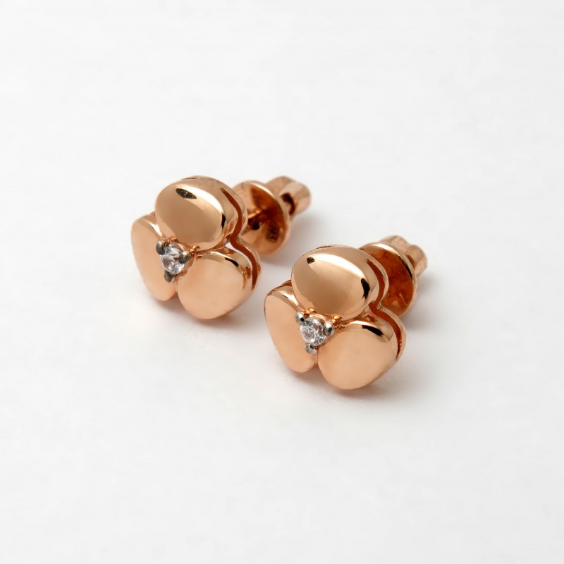 Золоті сережки "Трилисник" сзх80