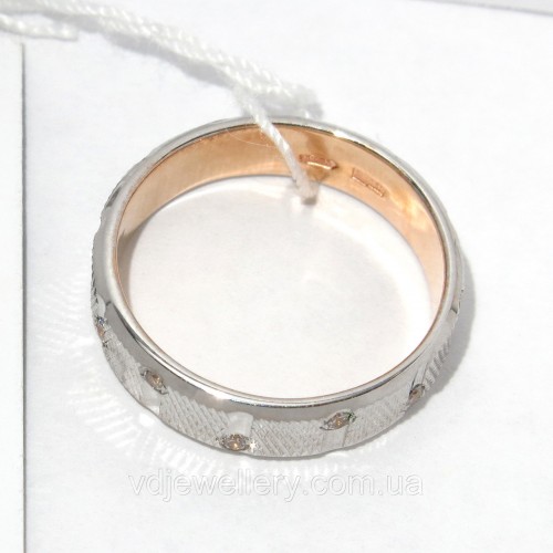 Золотое обручальное кольцо ХОК9