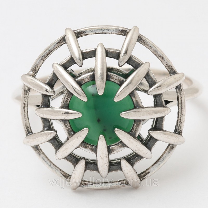 Серебряное кольцо с халцедоном КЖХ-92