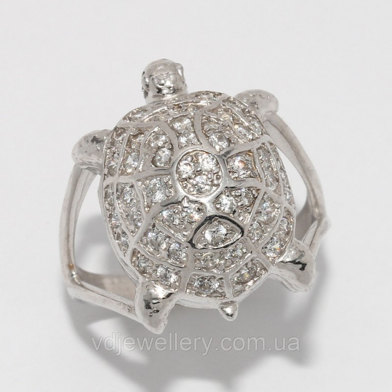 Серебряное кольцо "Черепашка" 120кю