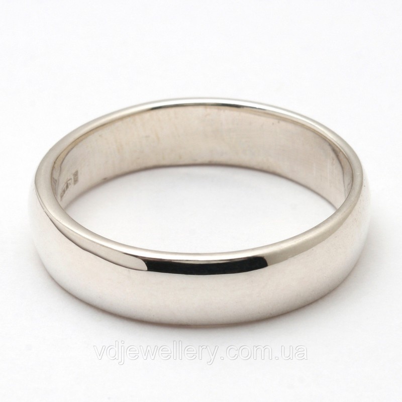 Серебряное обручальное кольцо 74кю