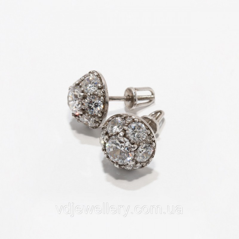 Серебряные серьги 129КН