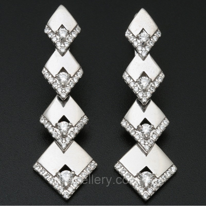 Серебряные серьги СЖХ-186