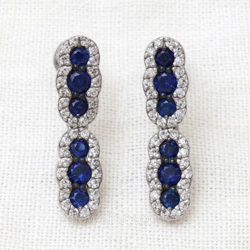 Серебряные серьги СЖХ-209