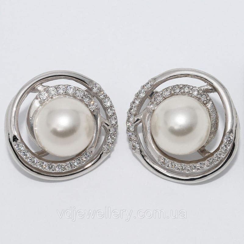 Серебряные серьги 30КН