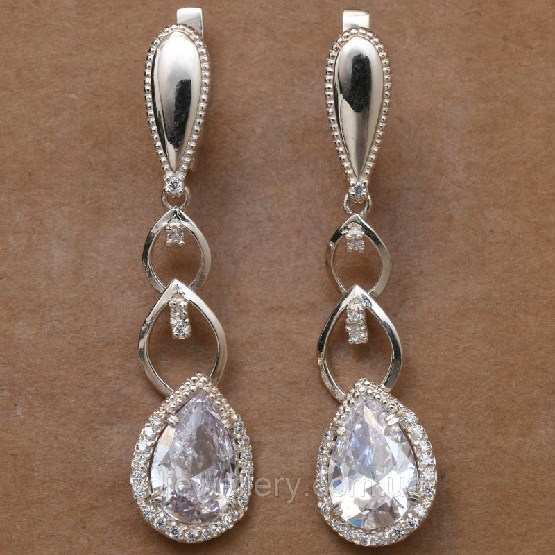 Серебряные серьги 444КН