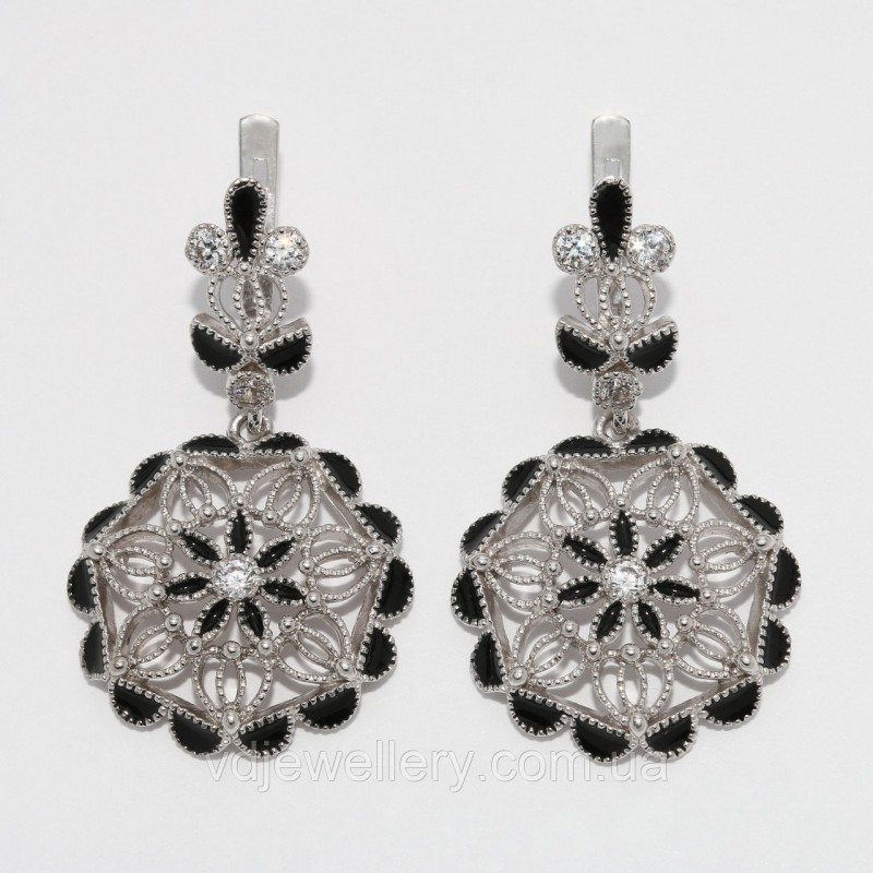 Серебряные серьги 38КН