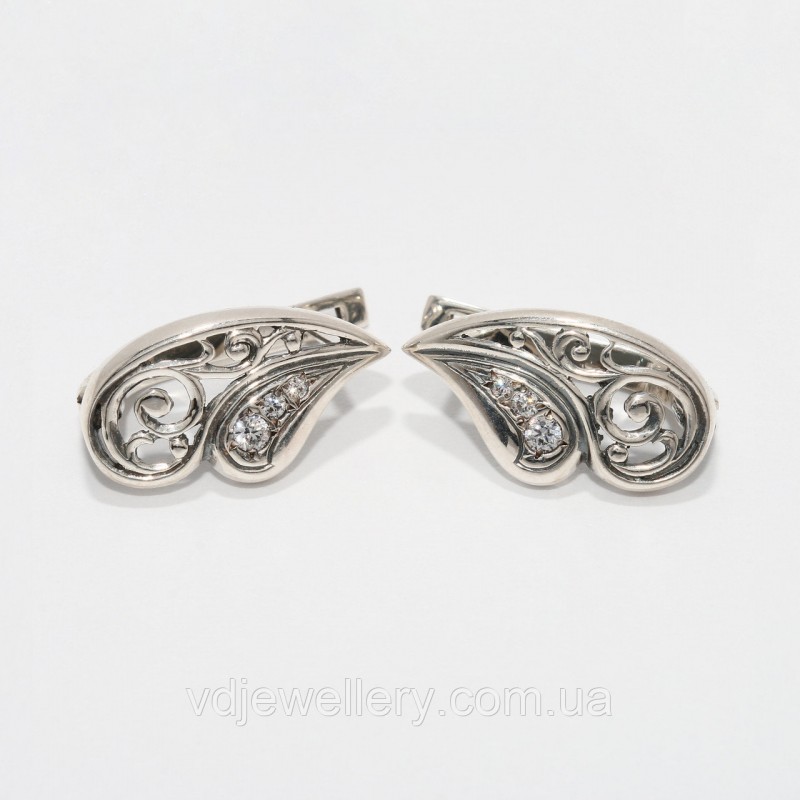 Серебряные серьги 54КН