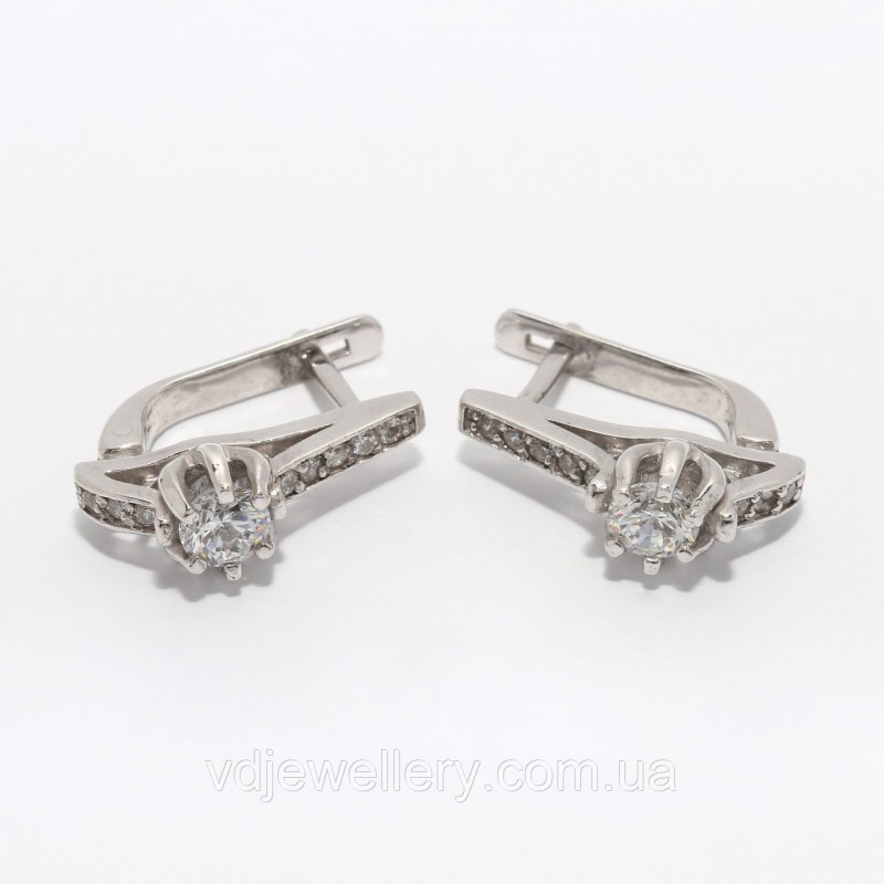 Серебряные серьги 114КН
