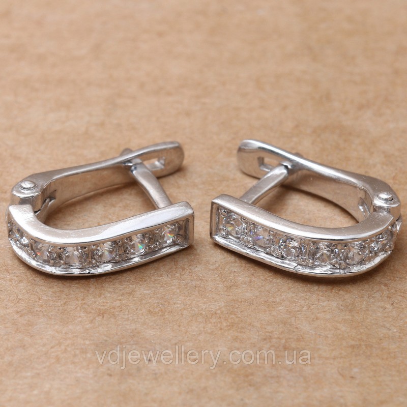Серебряные серьги 5КН