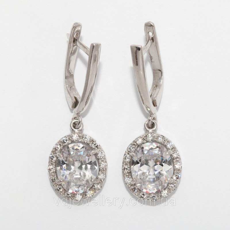 Серебряные серьги 64КН