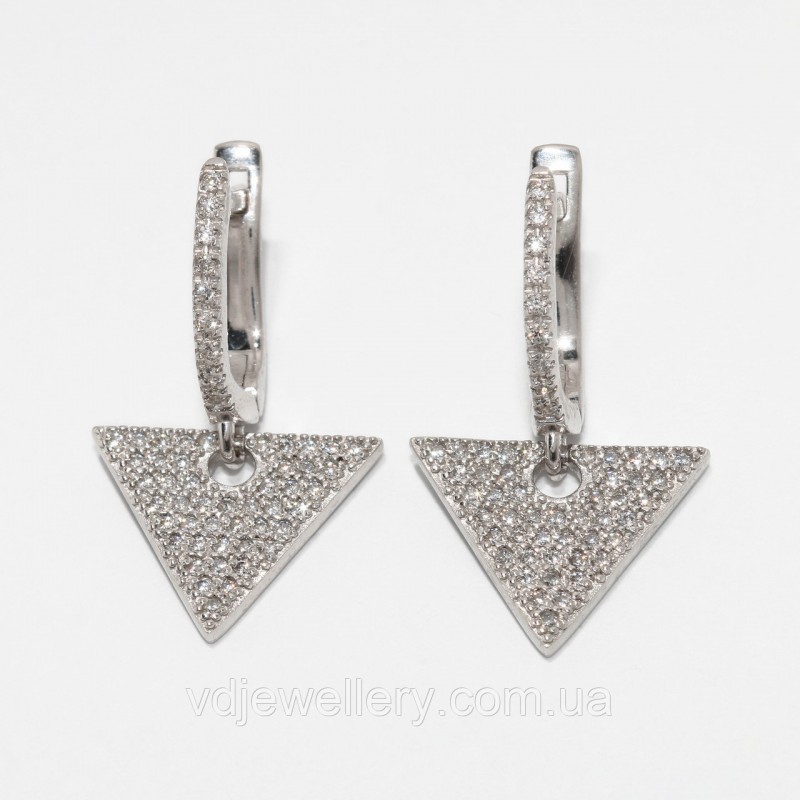 Серебряные серьги сжх65