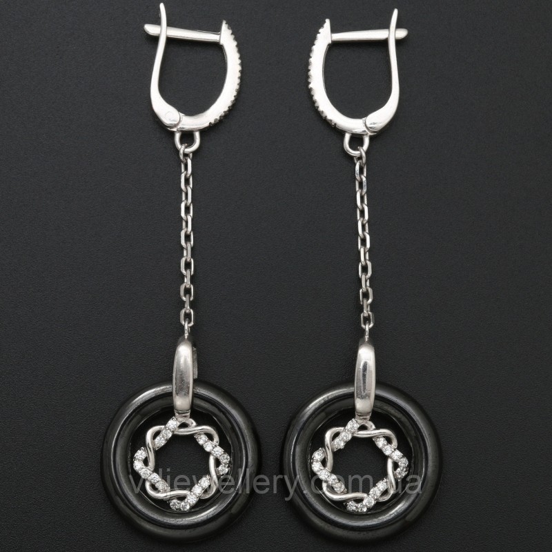 Серебряные серьги СЖХ-116