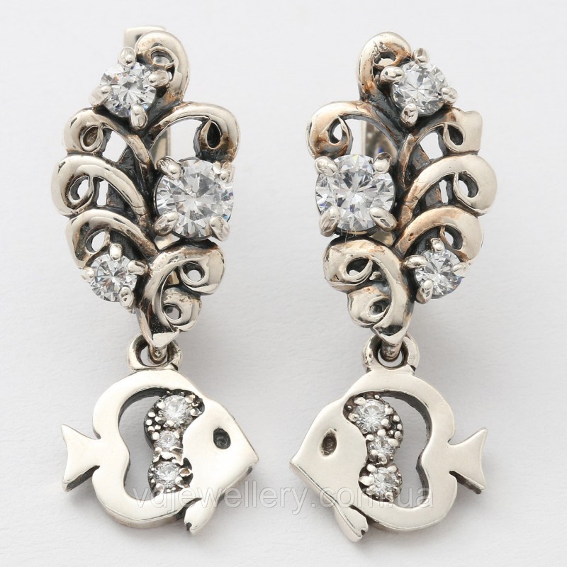 Серебряные серьги 375КН