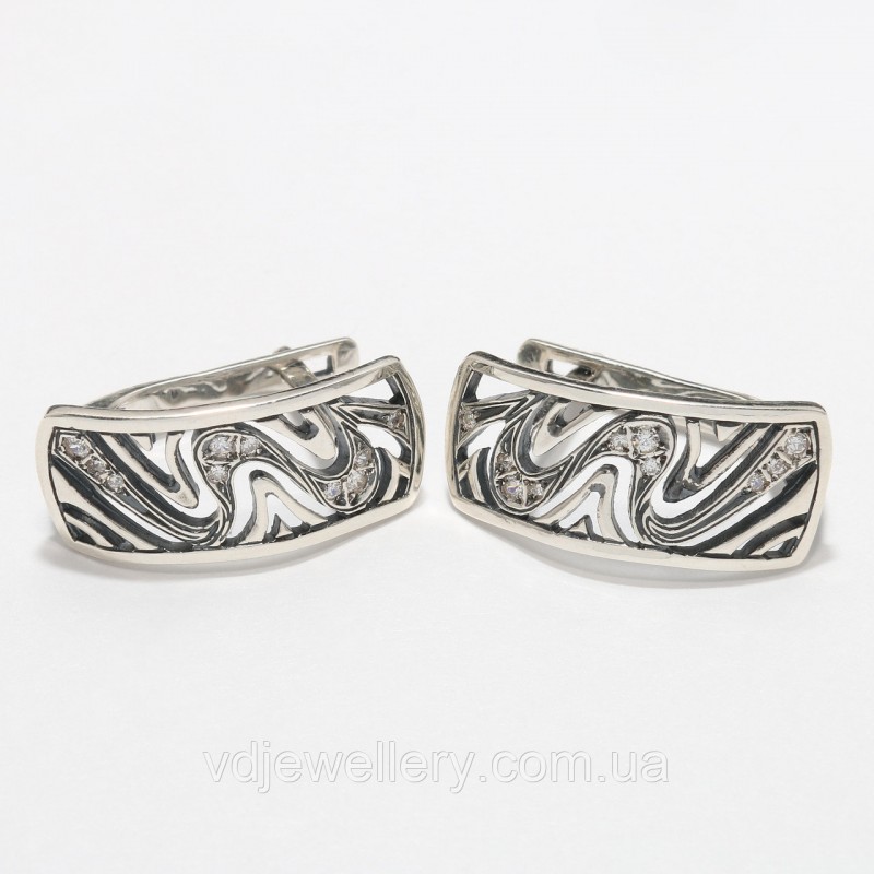 Серебряные серьги 186КН