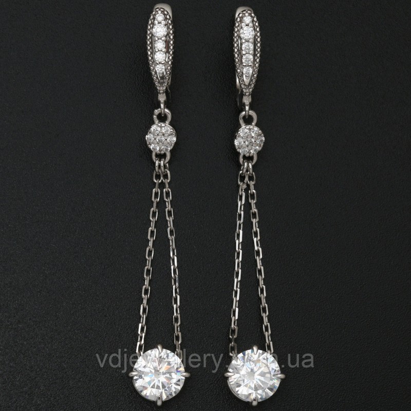 Серебряные серьги СЖХ-218