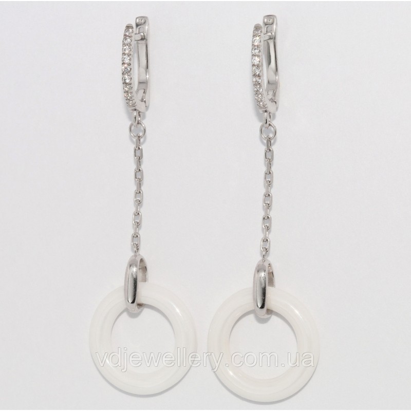 Серебряные серьги СЖХ-45