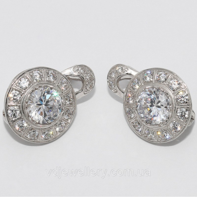 Серебряные серьги 12КН