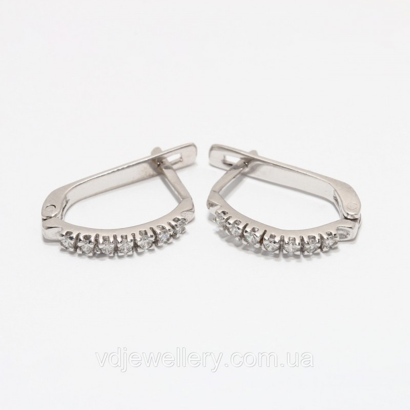 Серебряные серьги 89КН