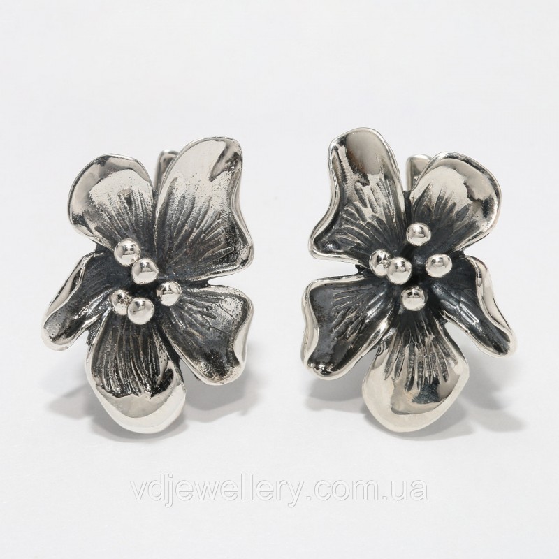Серебряные серьги 197КН