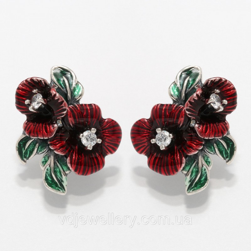 Серебряные серьги 225КН