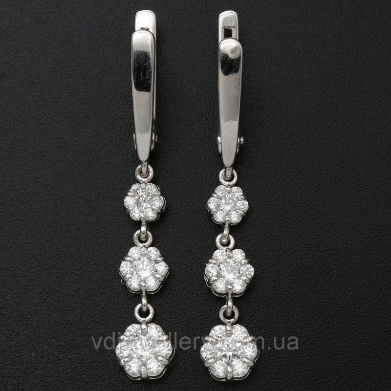 Серебряные серьги 368КН