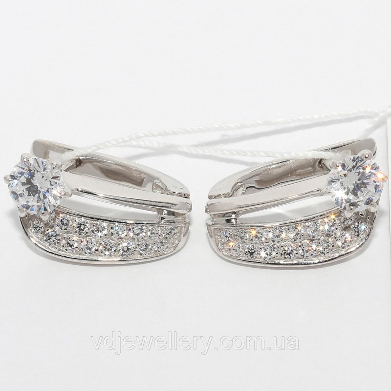 Серебряные серьги СЖХ-26