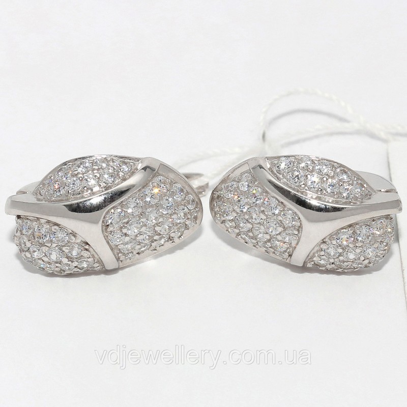 Серебряные серьги СЖХ-7