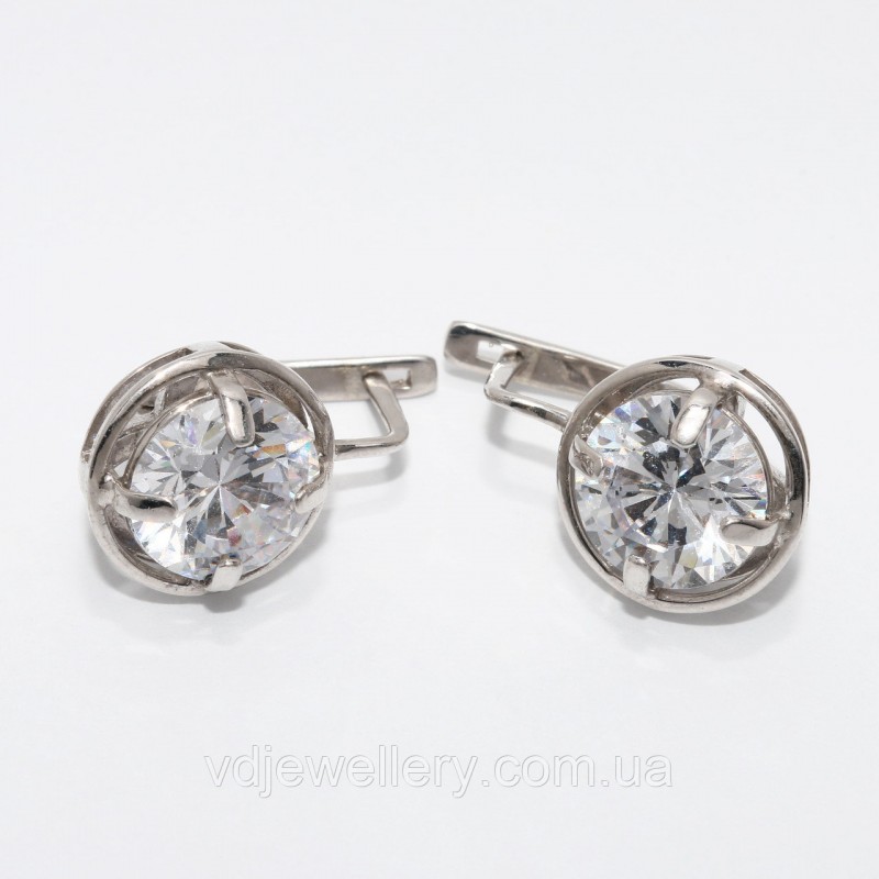 Серебряные серьги 81КН