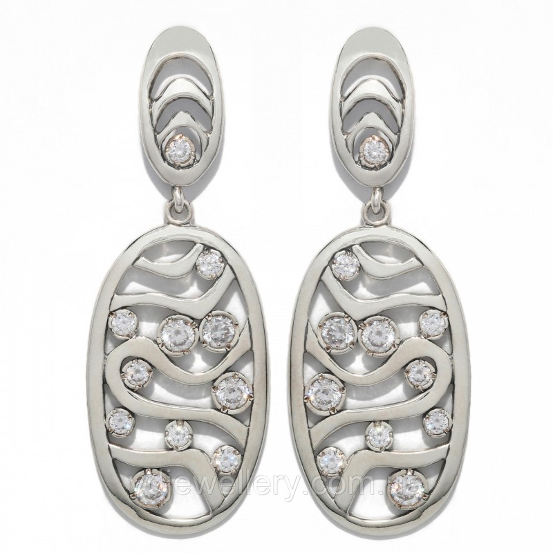 Серебряные серьги 237КН