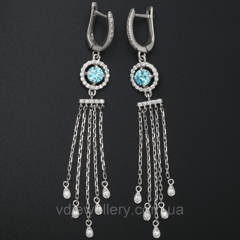 Серебряные серьги СЖХ-104