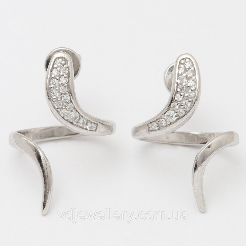 Серебряные серьги СЖХ119