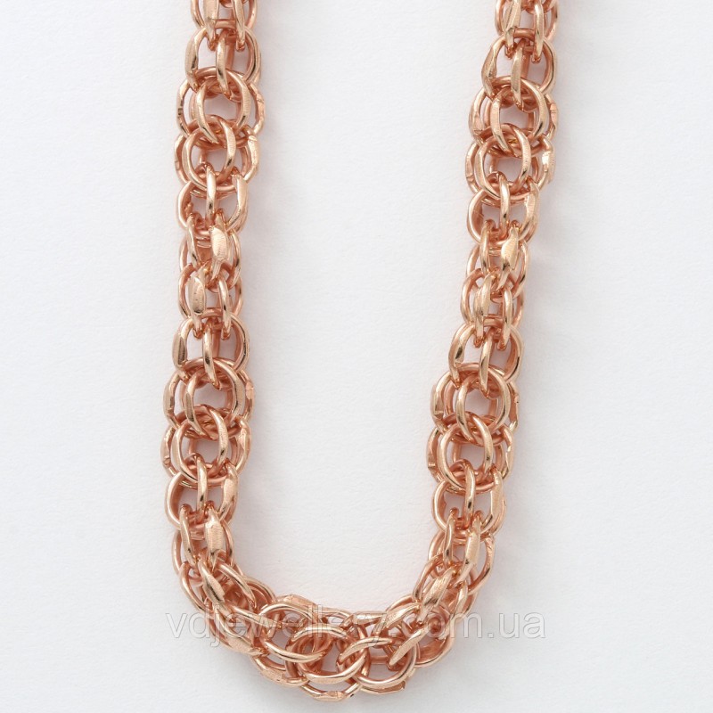 Срібний позолочений ланцюжок ех31