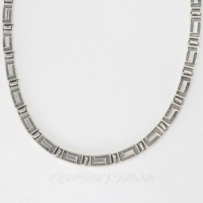 Серебряное колье 4100037