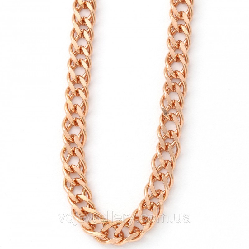 Серебряная позолоченная цепочка ЕХ-29