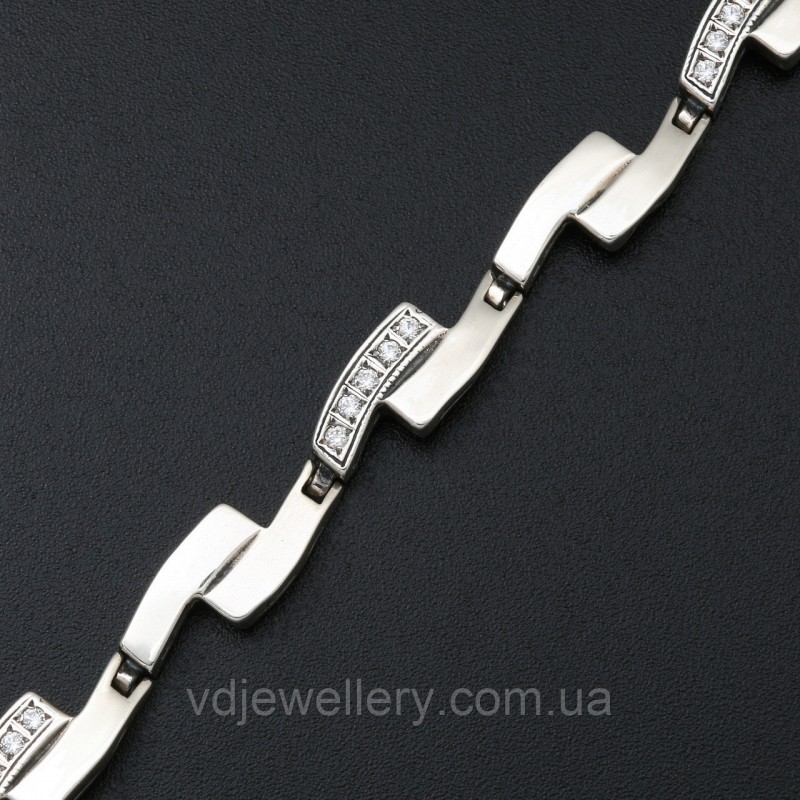 Серебряный браслет 113цф
