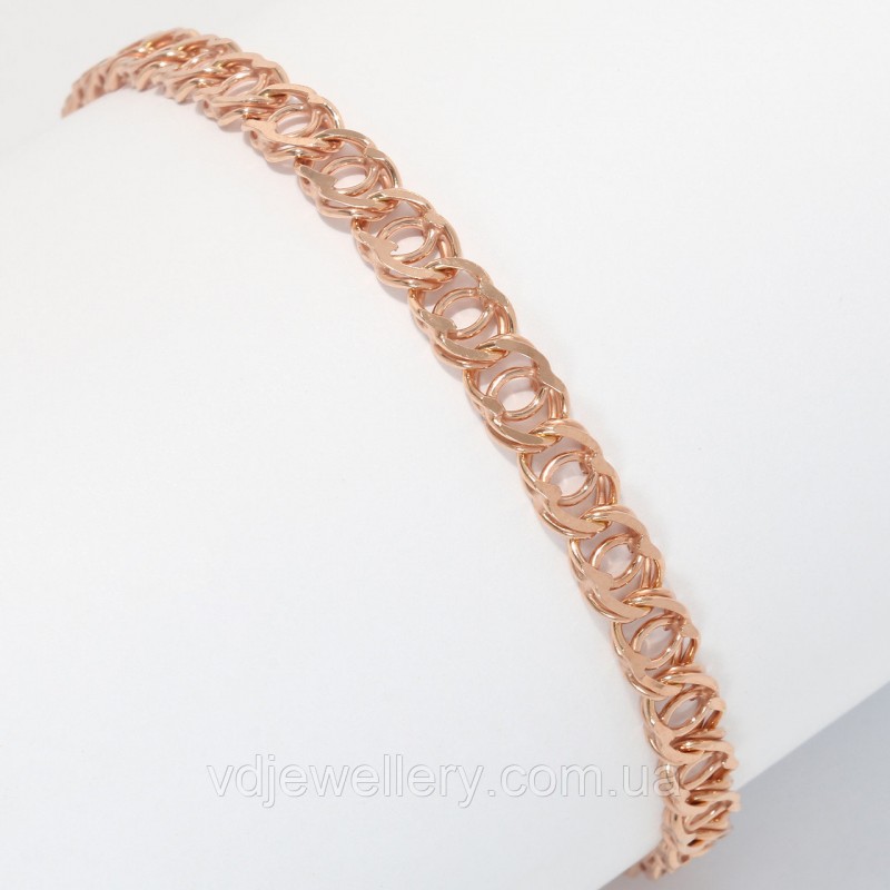 Серебряный позолоченный браслет БХН-43