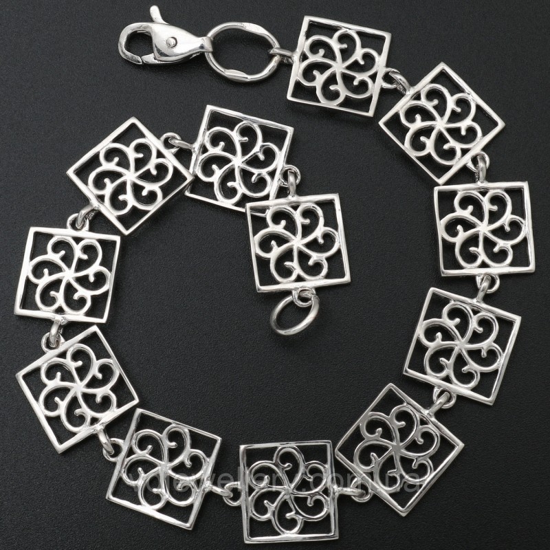 Серебряный браслет 49ЦФ