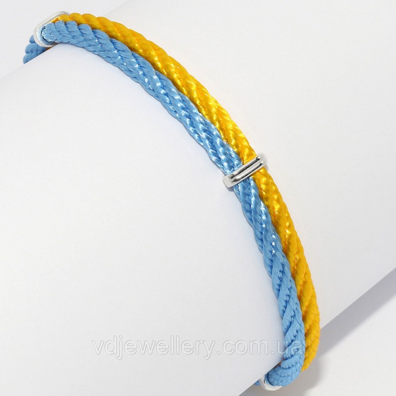 Срібний браслет "Україна" бхн5