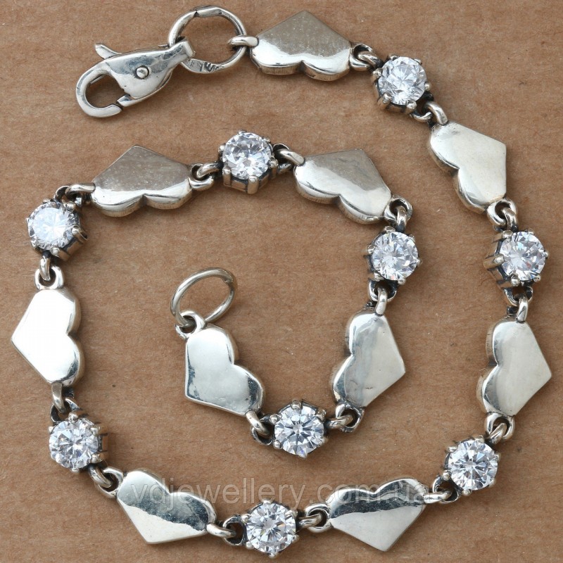 Серебряный браслет 7ЦФ