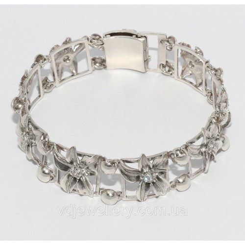 Серебряный браслет 19ЦФ