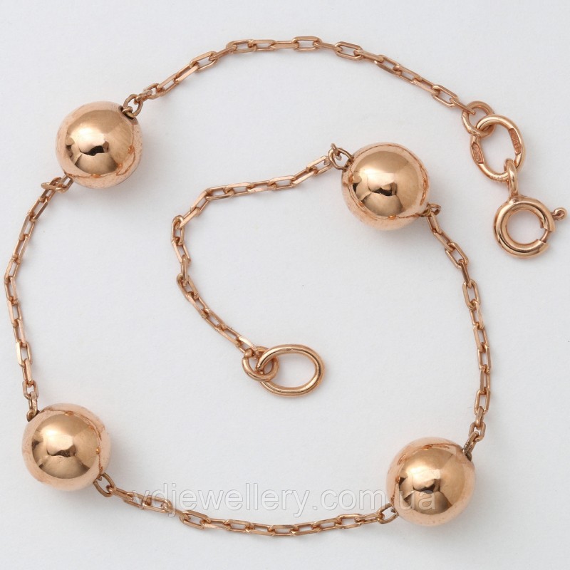 Серебряный браслет с позолотой БХН-71