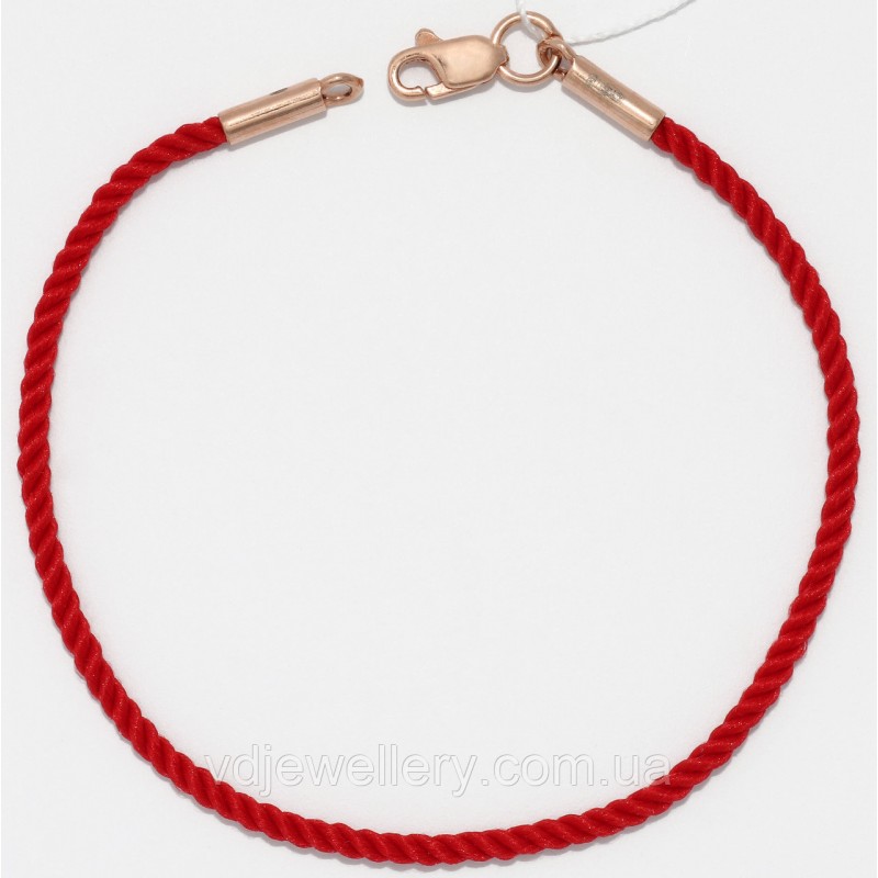 Серебряный браслет "Красная нить" БХН-30