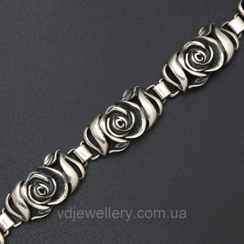 Серебряный браслет 91ЦФ